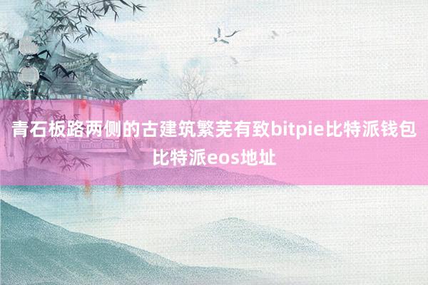 青石板路两侧的古建筑繁芜有致bitpie比特派钱包比特派eos地址