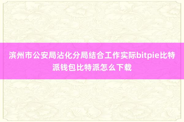 滨州市公安局沾化分局结合工作实际bitpie比特派钱包比特派怎么下载