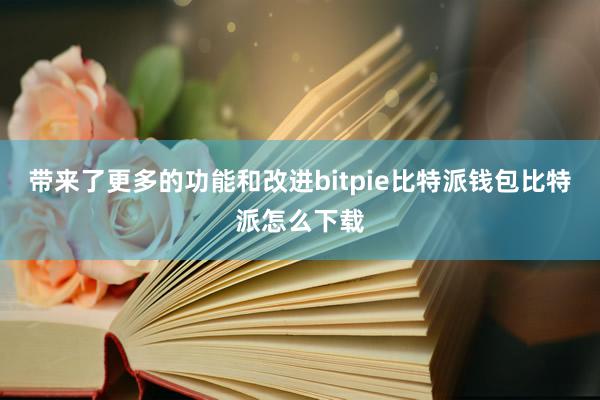 带来了更多的功能和改进bitpie比特派钱包比特派怎么下载