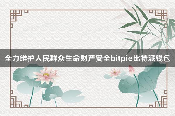 全力维护人民群众生命财产安全bitpie比特派钱包