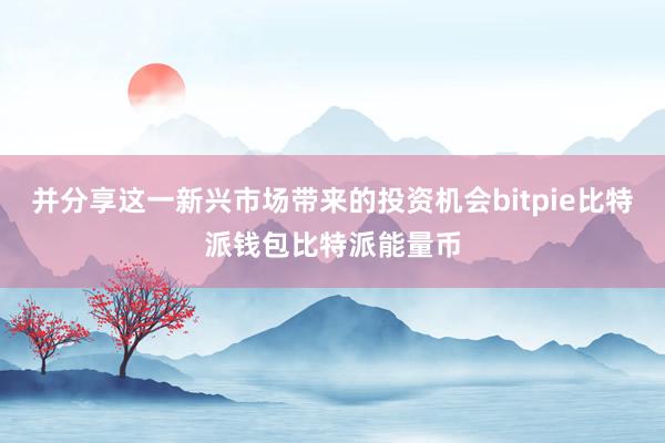 并分享这一新兴市场带来的投资机会bitpie比特派钱包比特派能量币