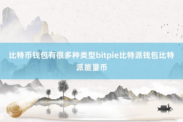 比特币钱包有很多种类型bitpie比特派钱包比特派能量币