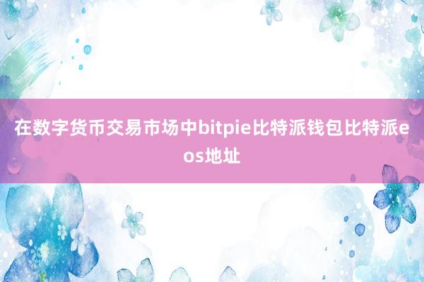 在数字货币交易市场中bitpie比特派钱包比特派eos地址