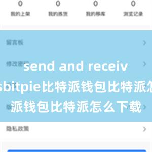 send and receive fundsbitpie比特派钱包比特派怎么下载