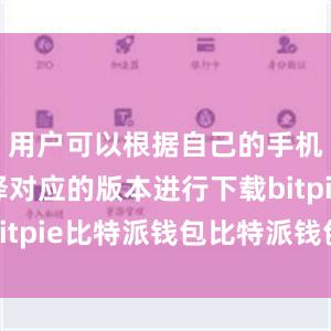 用户可以根据自己的手机类型选择对应的版本进行下载bitpie比特派钱包比特派钱包体验