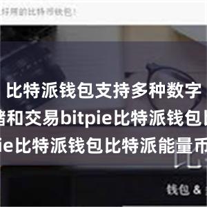 比特派钱包支持多种数字货币存储和交易bitpie比特派钱包比特派能量币