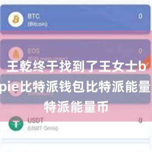 王乾终于找到了王女士bitpie比特派钱包比特派能量币