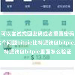 可以尝试找回密码或者重置密码来解决这个问题bitpie比特派钱包bitpie里面怎么验证